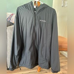 Columbia Men's Black Windbreaker Jacket